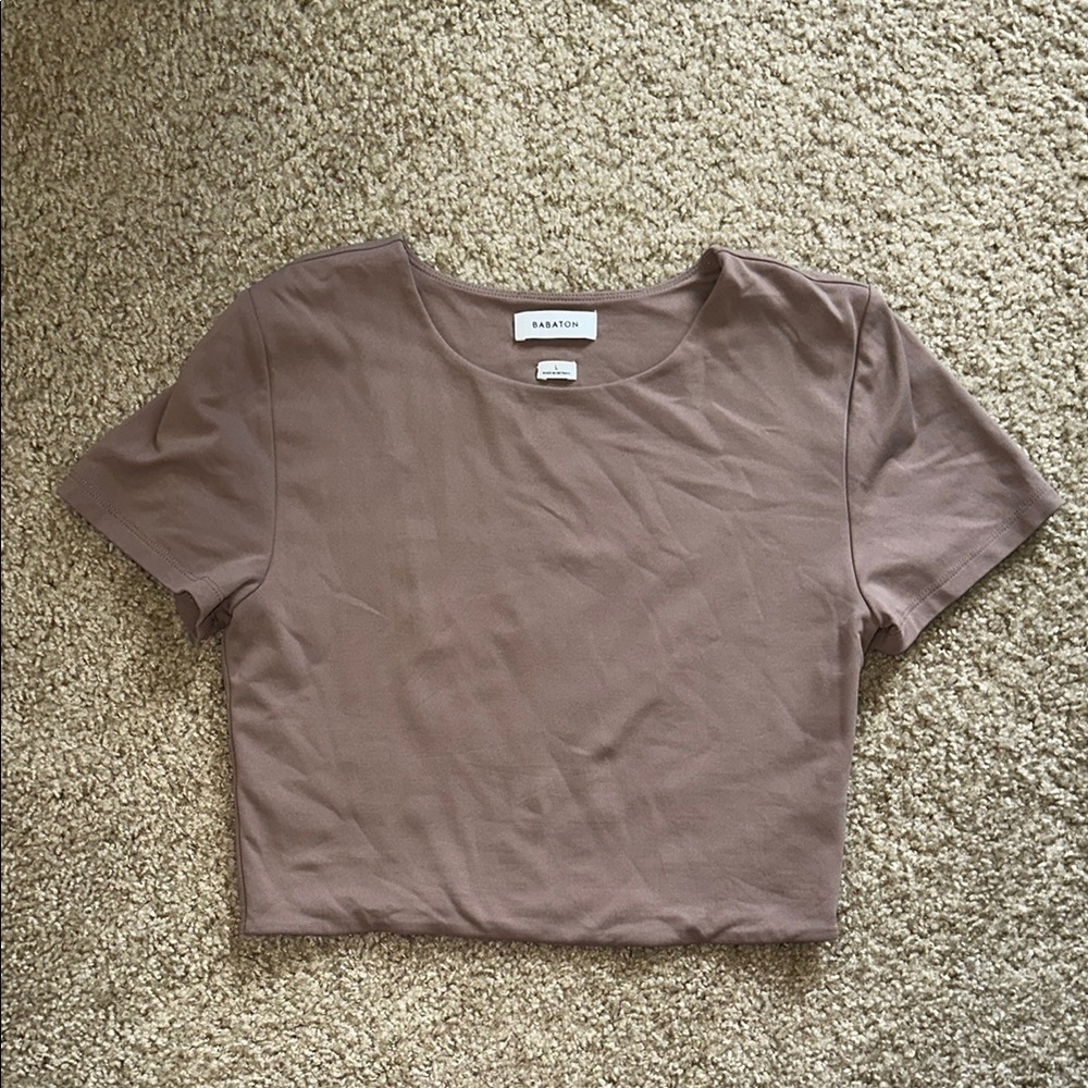 Aritzia Contour Crew Cropped T-Shirt